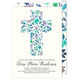 Blue Cross of Buds Baptism Invitations Image 4 of 4